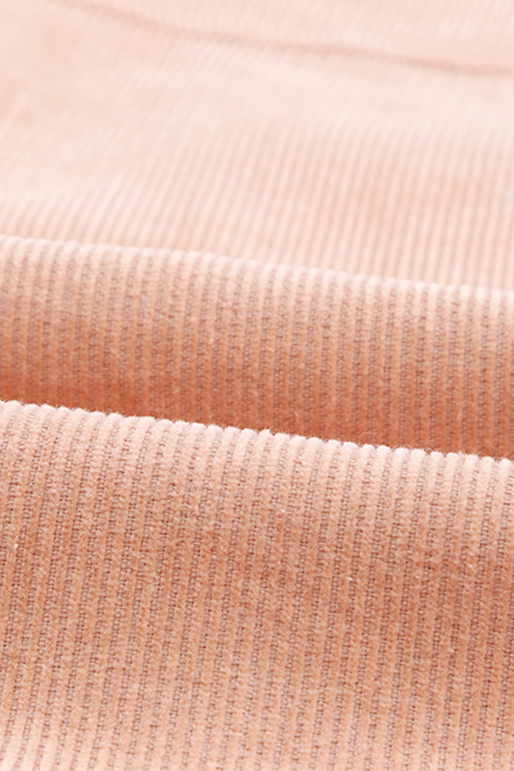 Pink Corduroy Pocket Buttoned Jacket